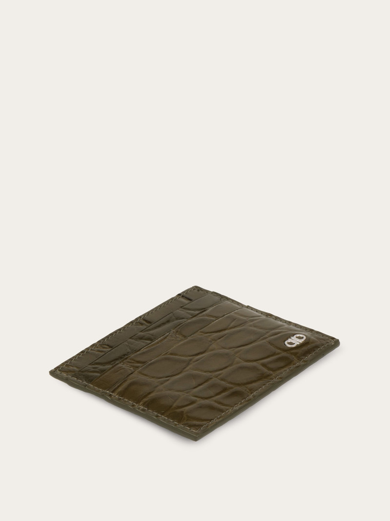 FERRAGAMO Gancini credit card holder outlook