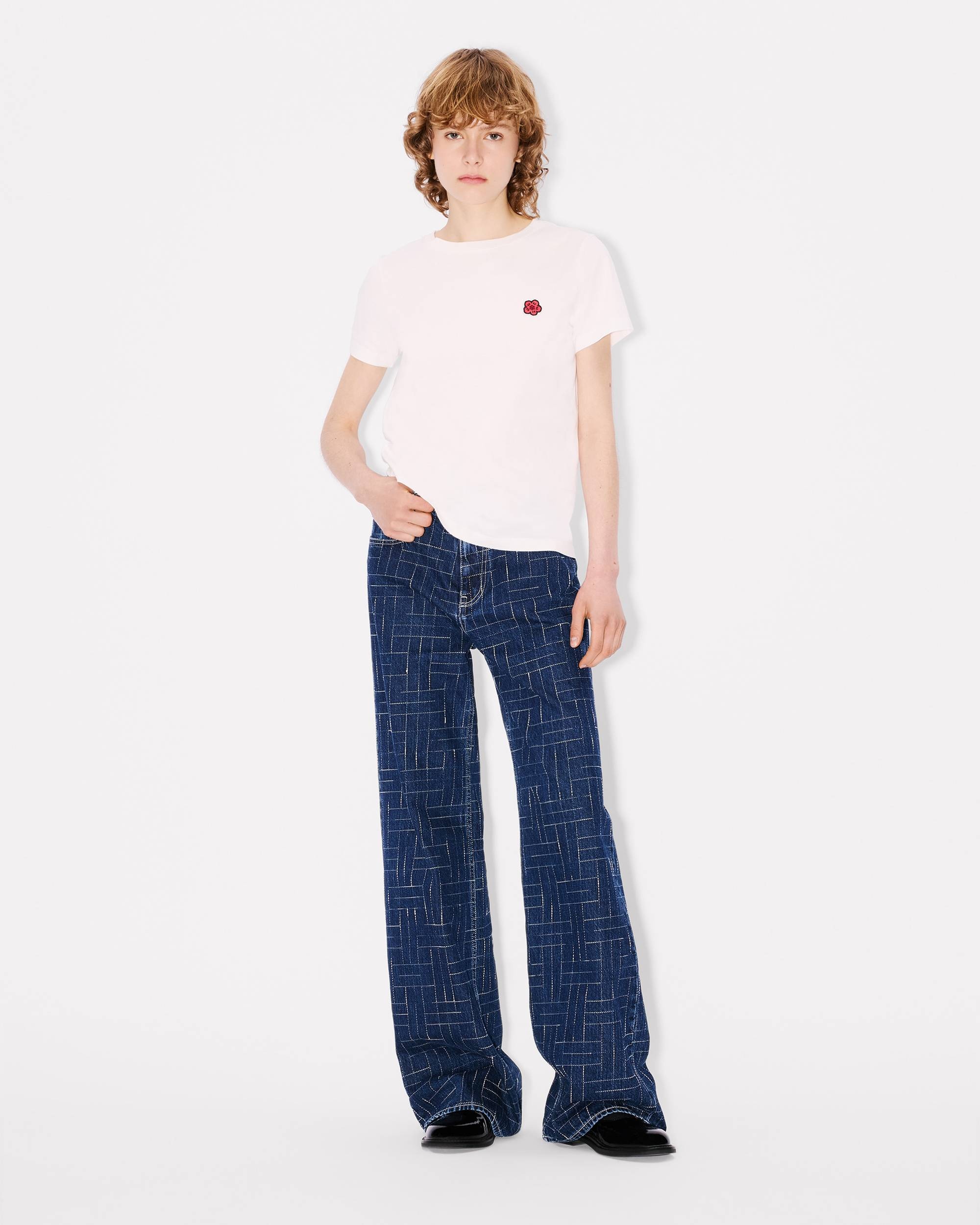 'KENZO Weave' AYAME wide pants in japanese denim - 5