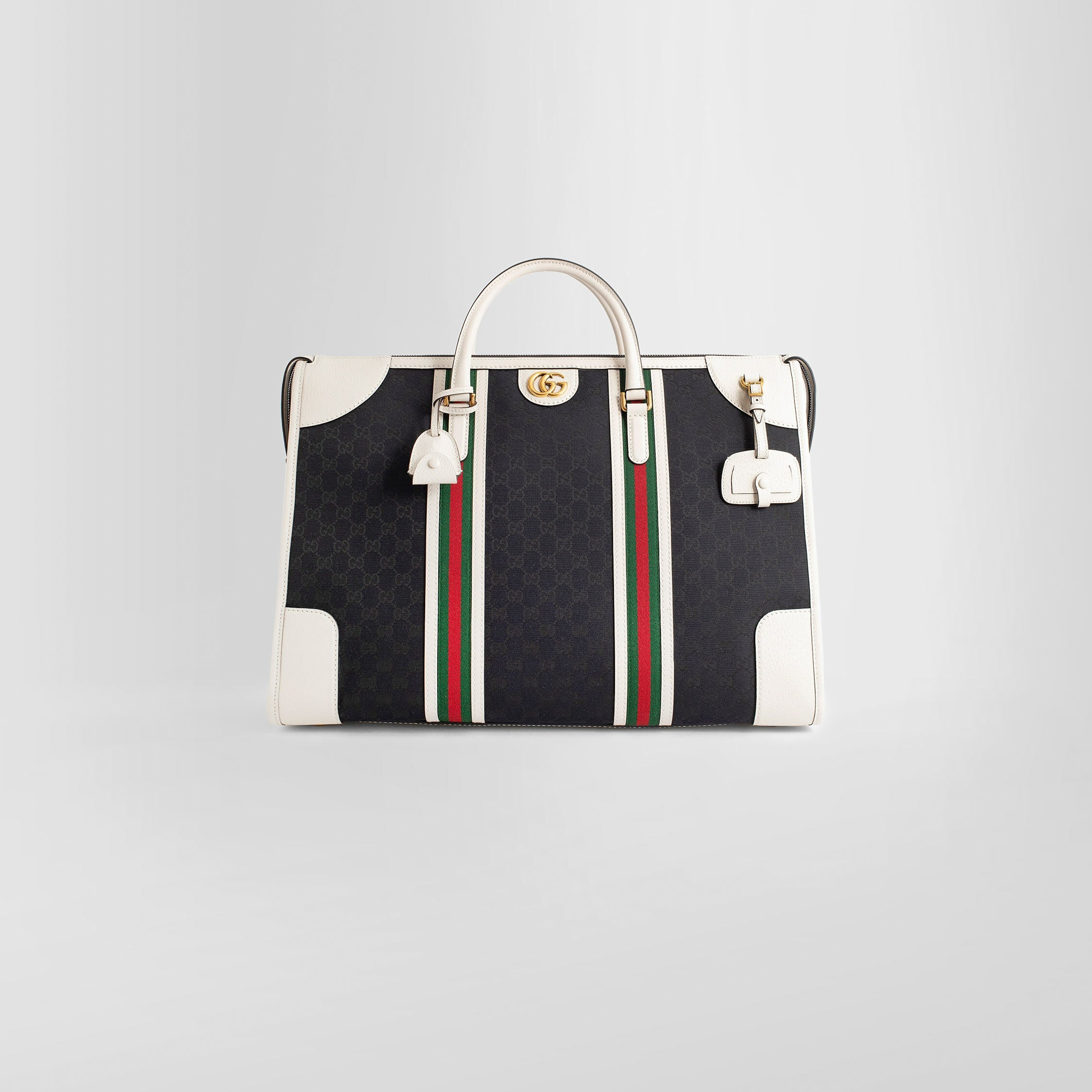 GUCCI UNISEX BLACK&WHITE TRAVEL BAGS - 7