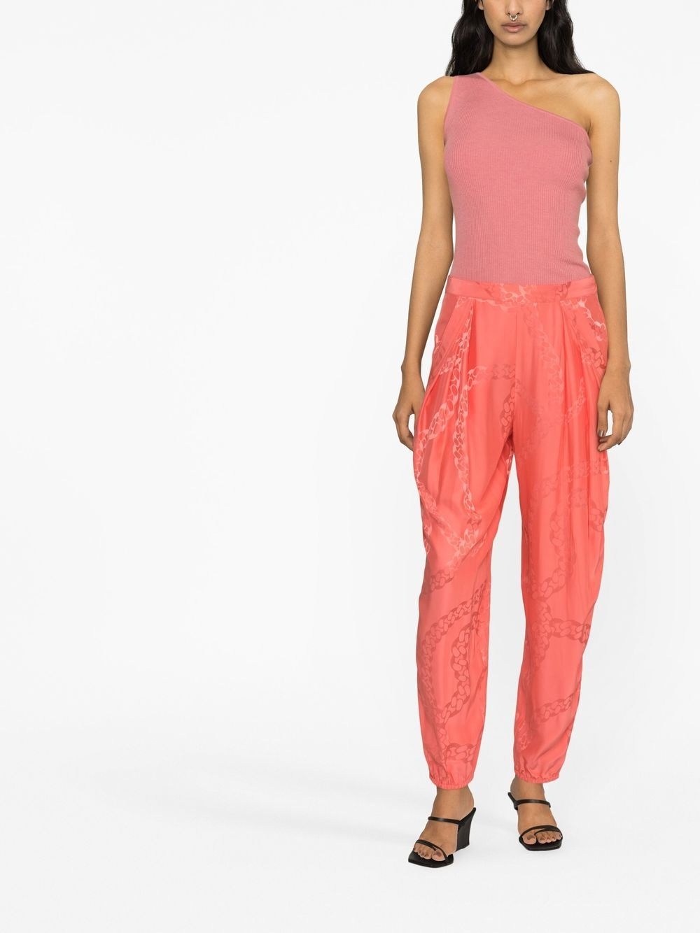 pleated tapered trousers - 2