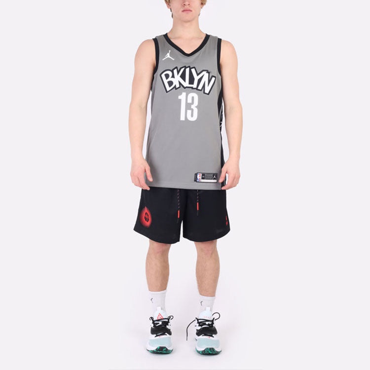 Nike NBA Brooklyn Kevin Durant 20 Basketball Jersey 'Grey White' CV9469-002 - 4