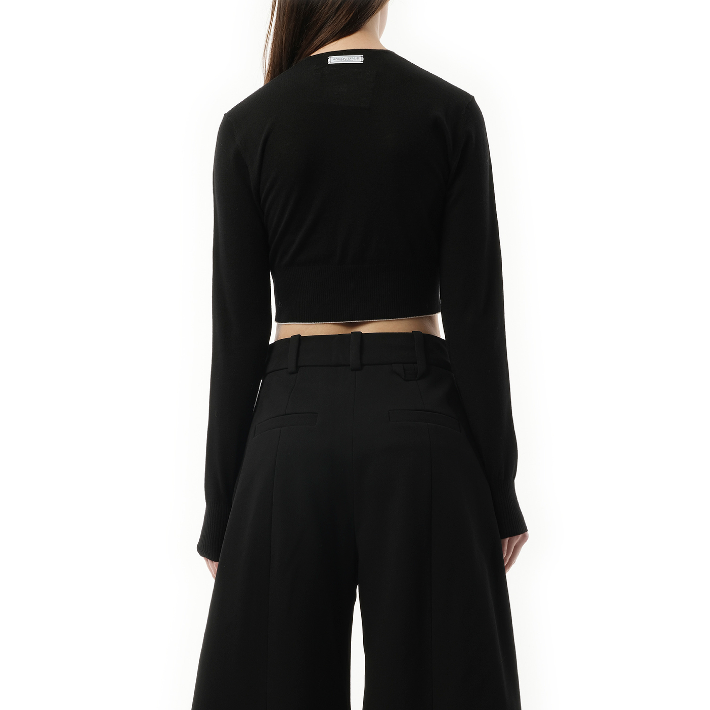 Le Cardigan Spiaggia in Black - 6
