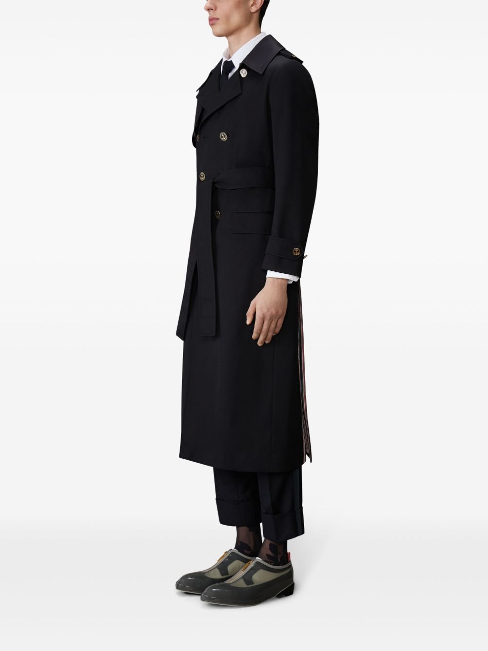 Double-breasted trench coat - 4
