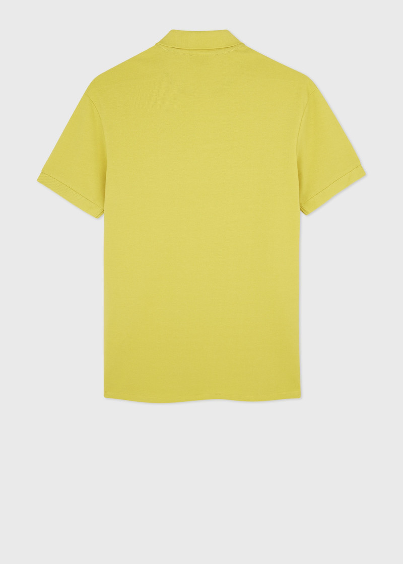 Paul Smith Yellow Chartreuse Slim-Fit 'Zebra' Polo Shirt outlook