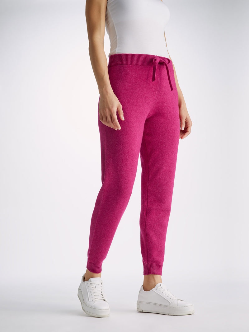 Women's Track Pants Daphne Cashmere Berry - 2