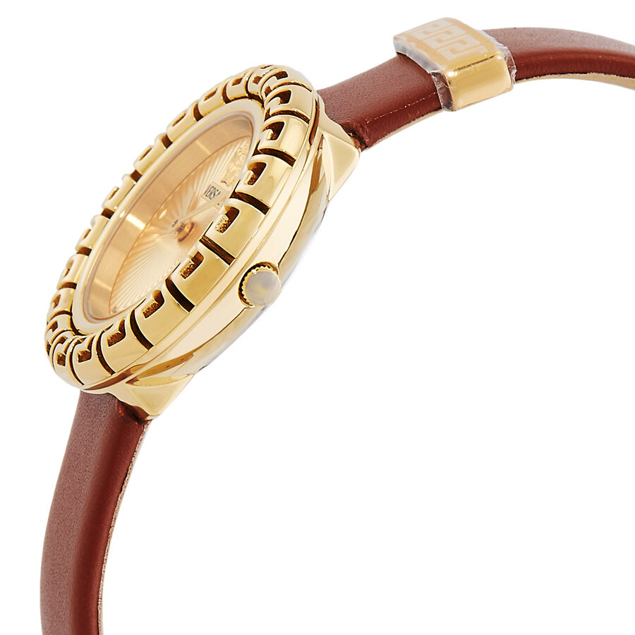 Versace La Greca Quartz Gold Dial Ladies Watch VE8C00124 - 2