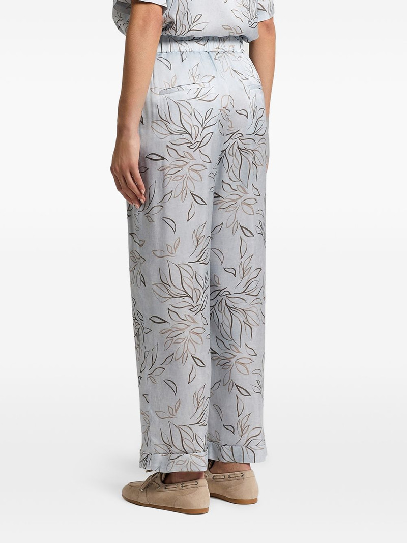 printed satin trousers 5
