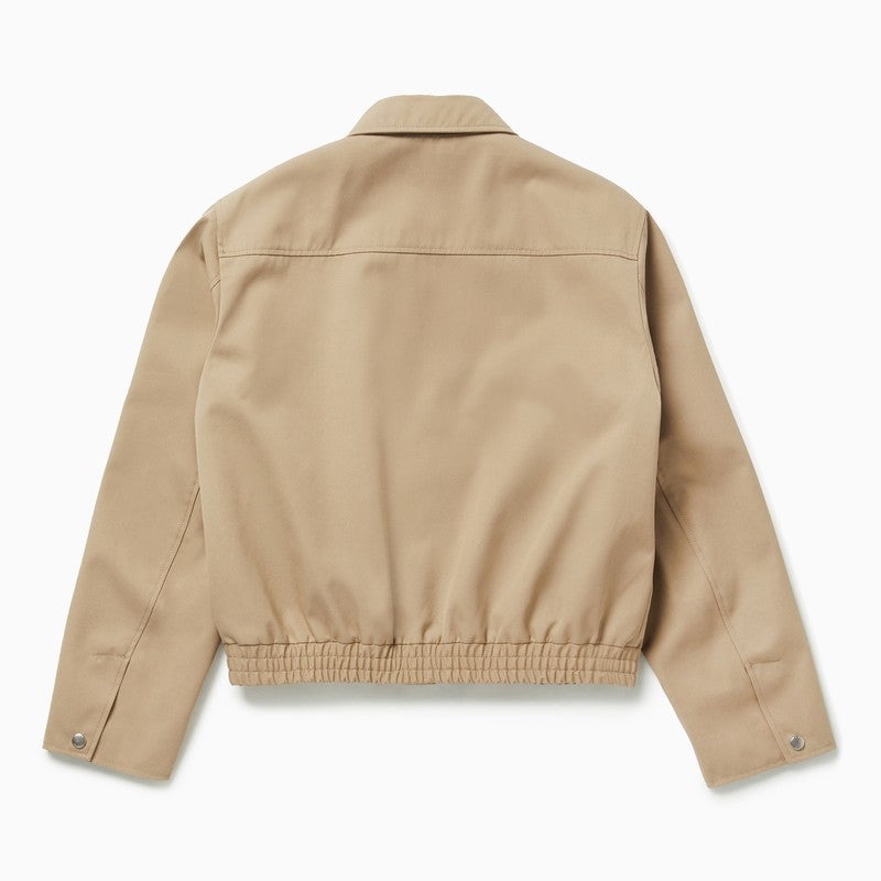 1989 STUDIO - 1989 STUDIO Light zip-up jacket beige - 2