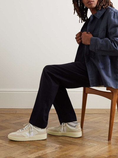 VEJA V-90 Suede and Leather Sneakers outlook