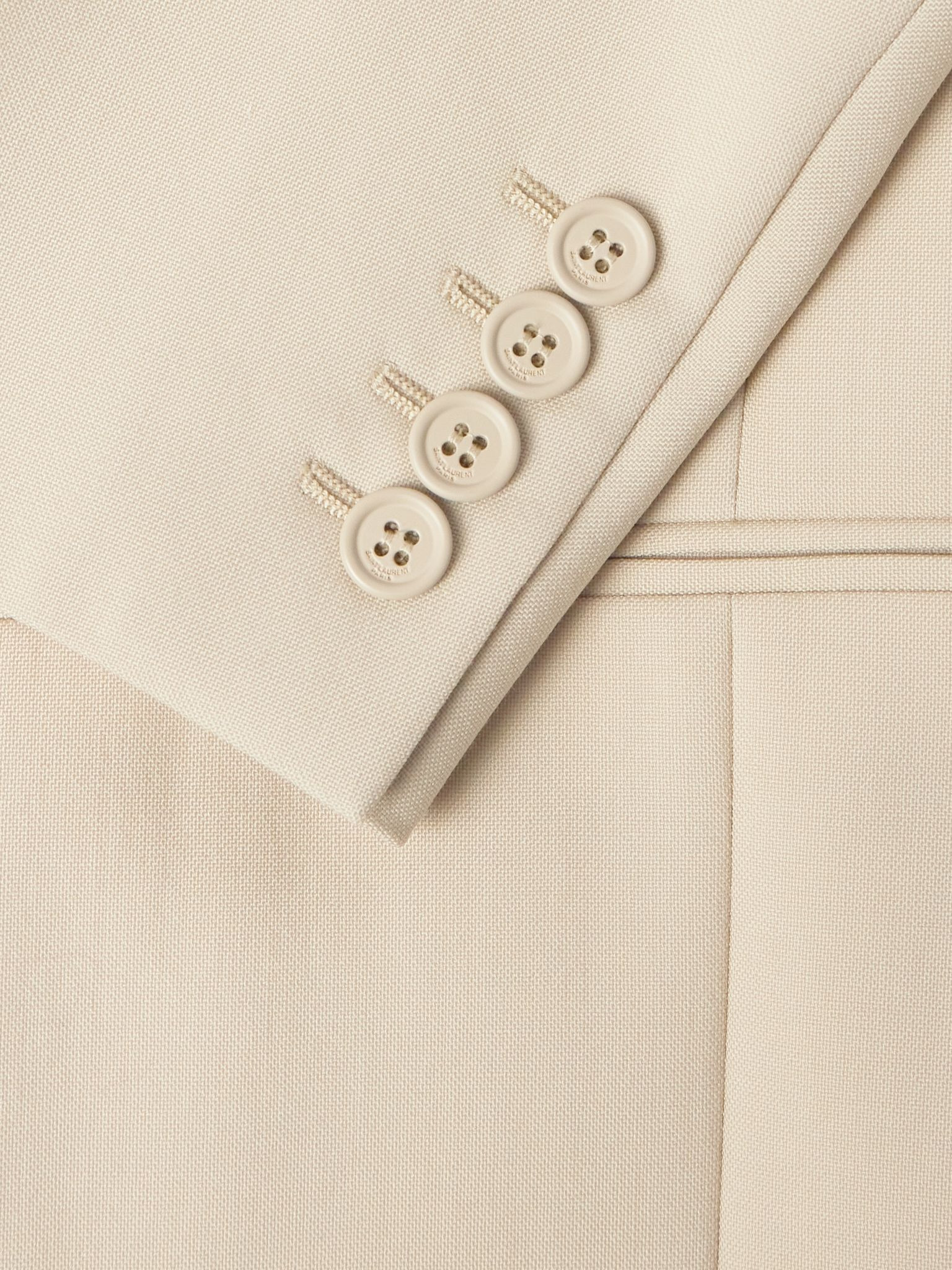 Wool Blazer Beige - 4