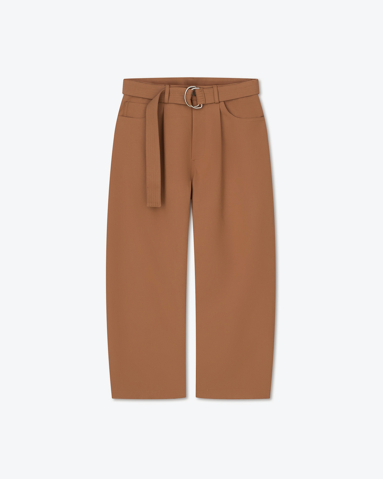 FERRE - Structured twill pants - Rust - 1