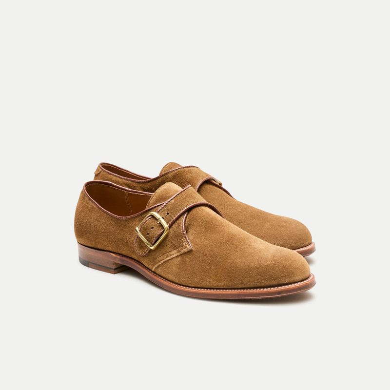 Alden® for J.Crew monk-strap dress shoes in suede 1