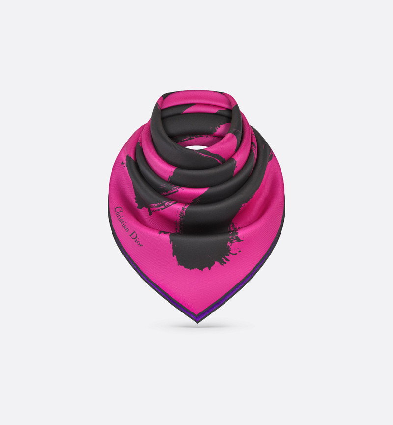 Miss Dior Graffiti 90 Square Scarf 4