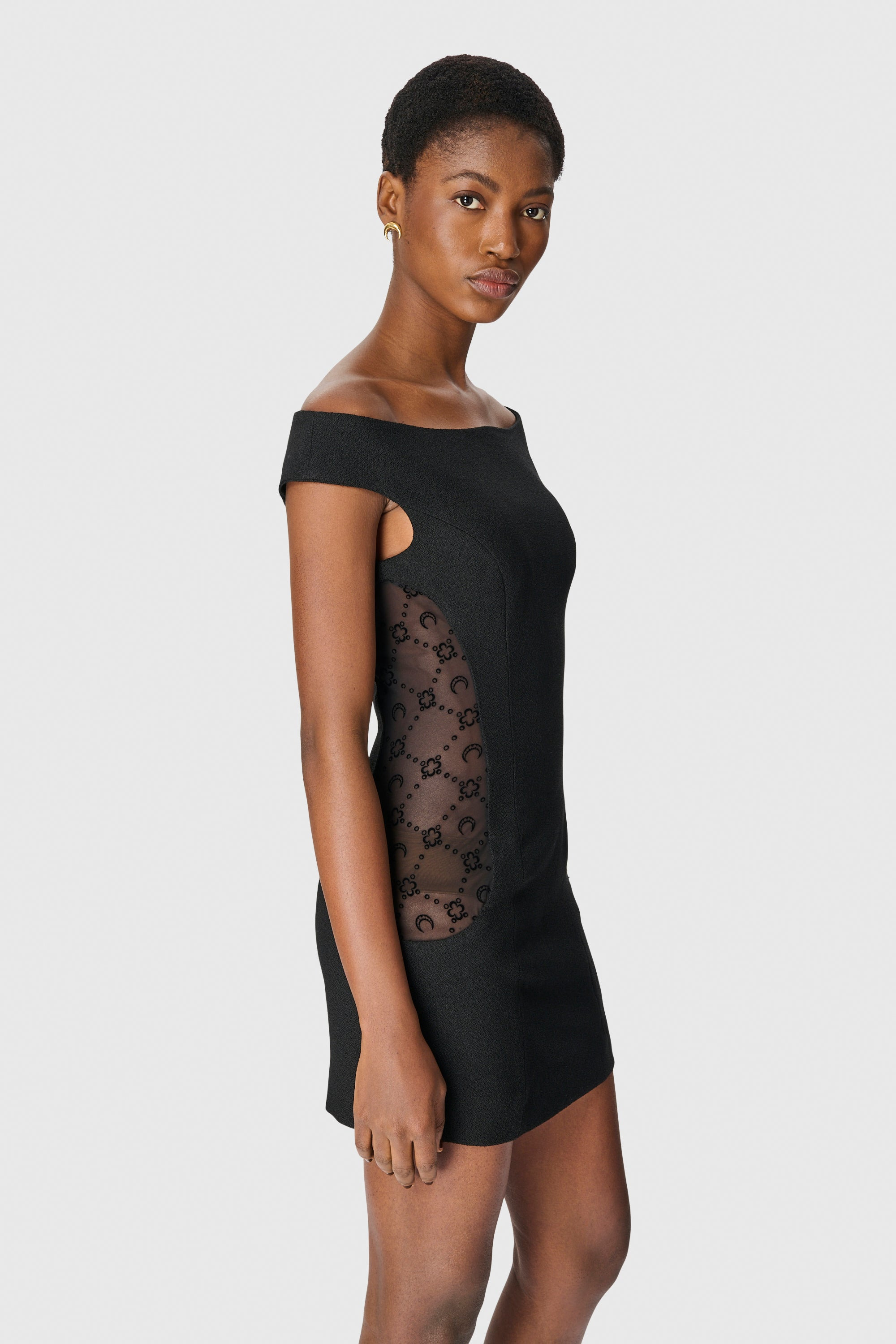 WOOL BOUCLÉ SLEEVELESS MINI DRESS - 2