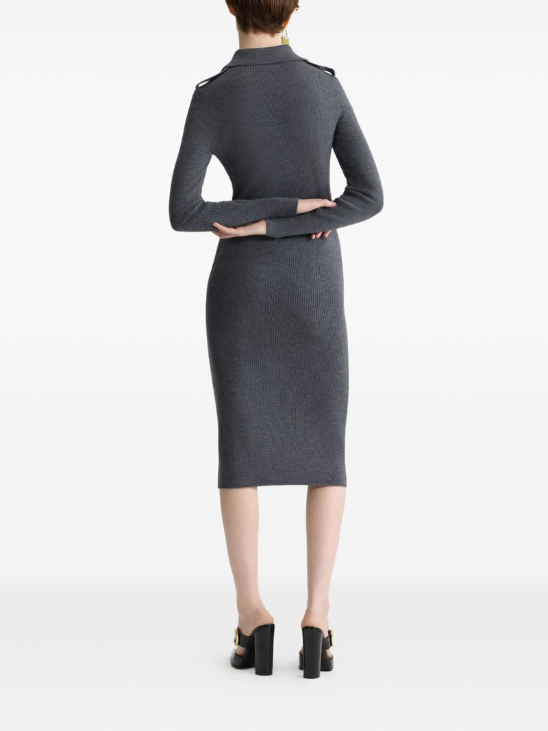 ribbed polo midi dress 3