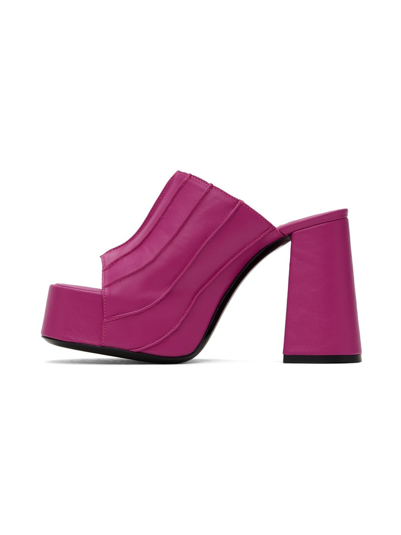 SSENSE Exclusive Pink Brad Heeled Sandals 3