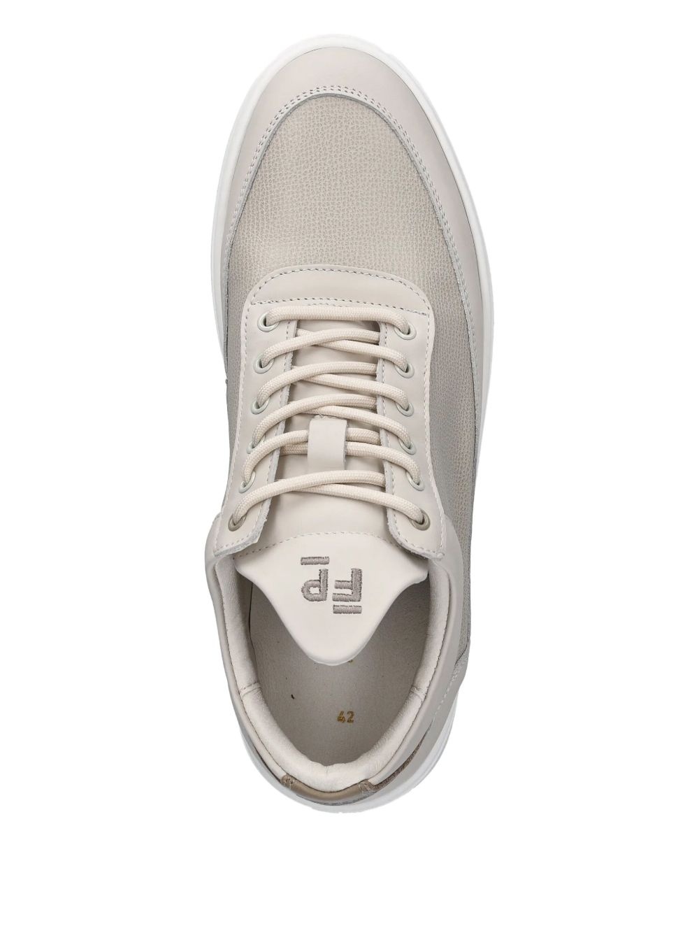 leather hi-top sneakers - 4