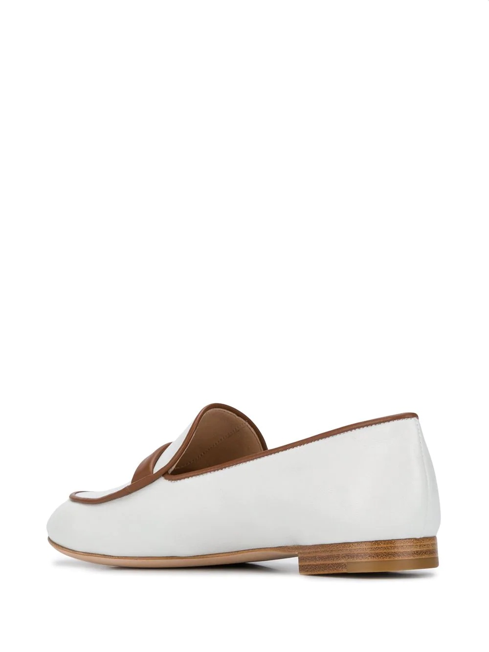 two-tone leather loafers - 3