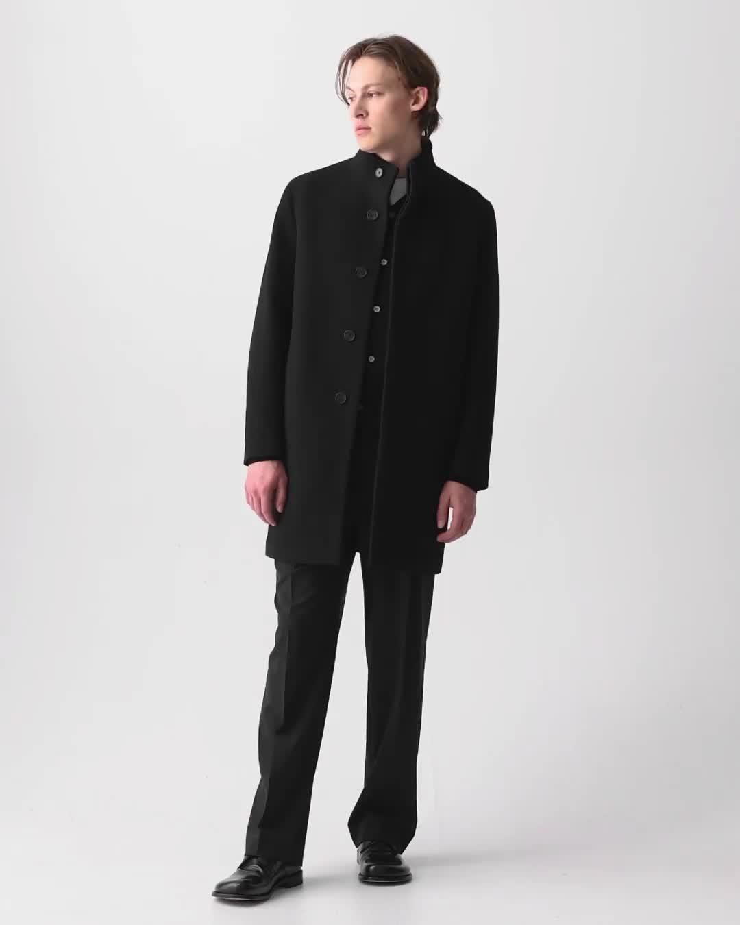 Belvin Coat in Textured Wool-Blend Melton - 6