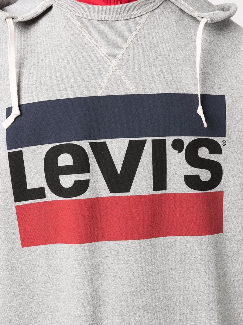 logo drawstring hoodie 5