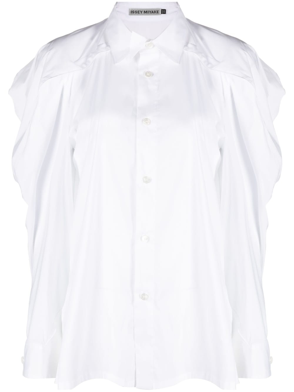 long sleeve button-fastening shirt - 1