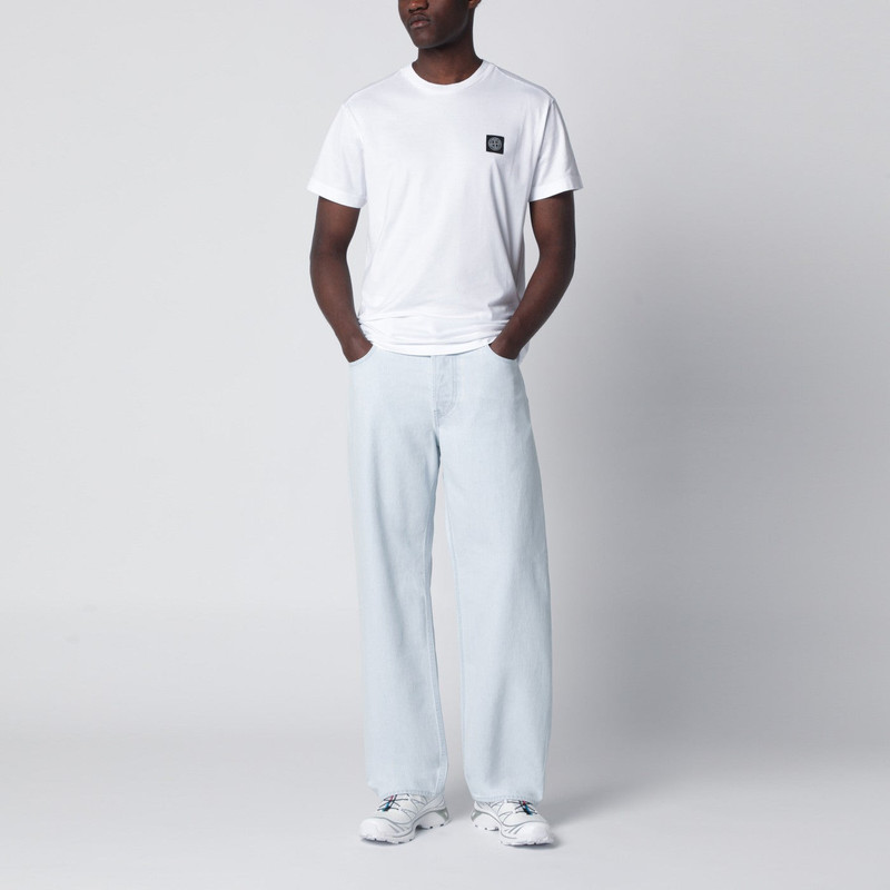 Stone Island Light indigo wide-leg jeans outlook
