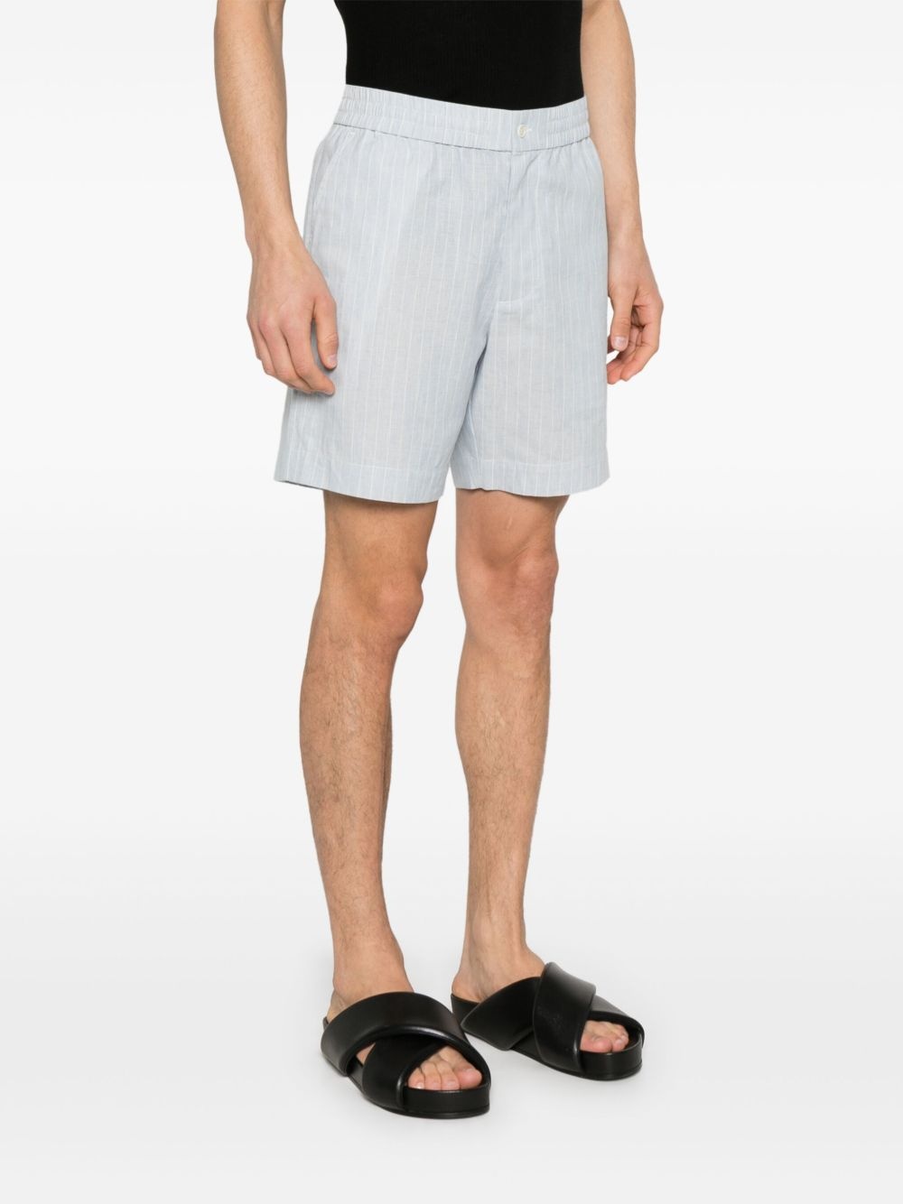 pinstriped shorts - 3