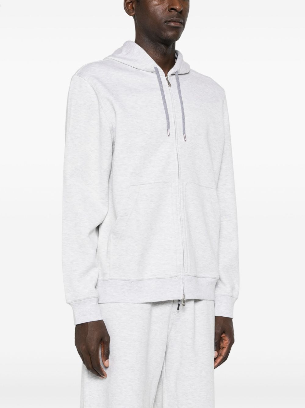Hooded Sweatshirt With Zipper - 5