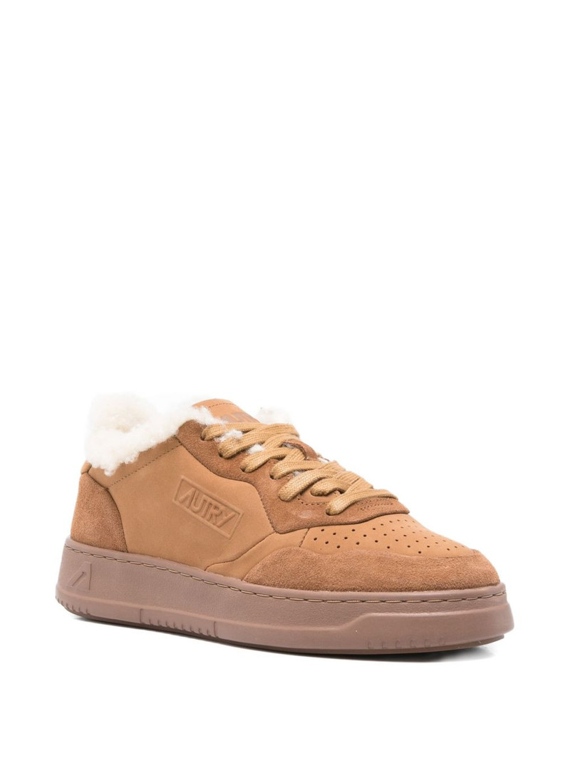 AUTRY Medialist shearling sneakers outlook