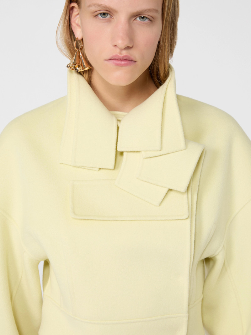 PACCA Pure wool biker jacket - LIGHT YELLOW 6