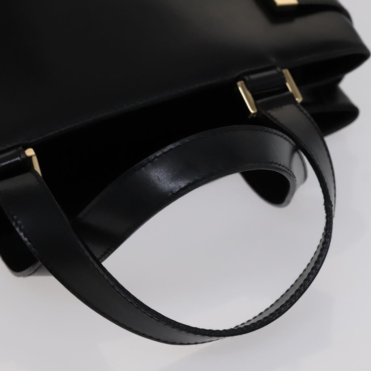 GUCCI Hand Bag Leather Black Gold 000 2046 000 2046 - 7