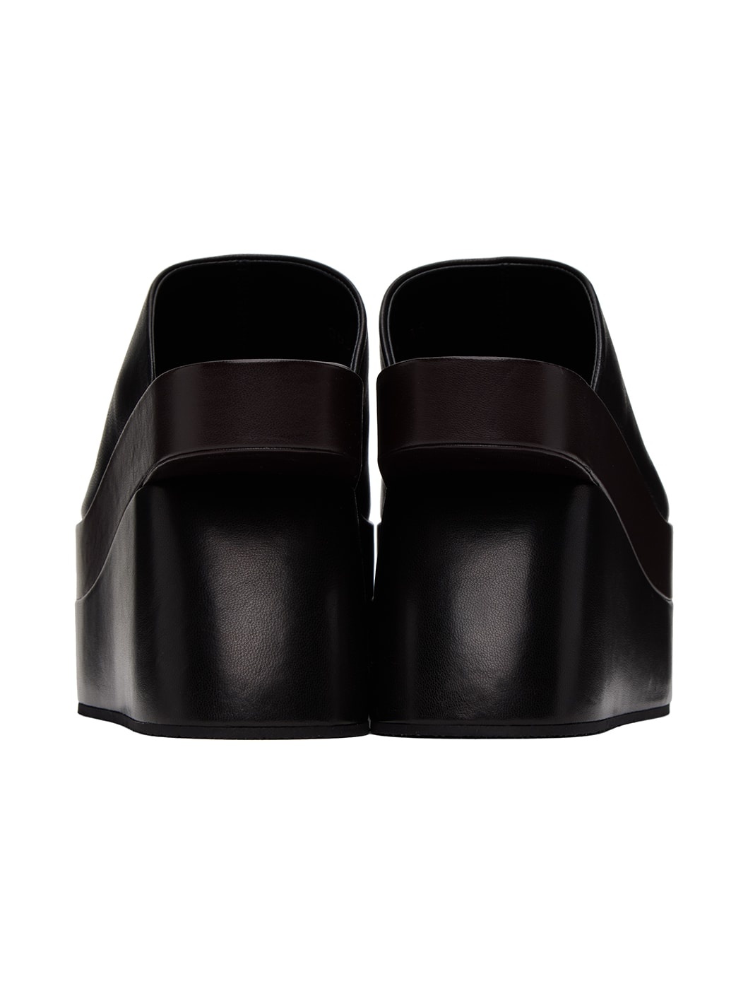 Black Platform Heeled Sandals - 2