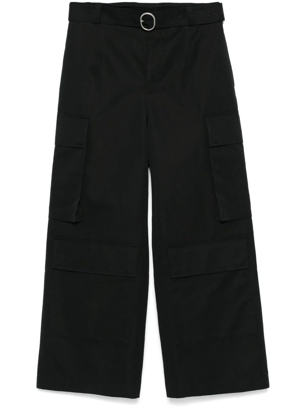 belted cargo pants - 1
