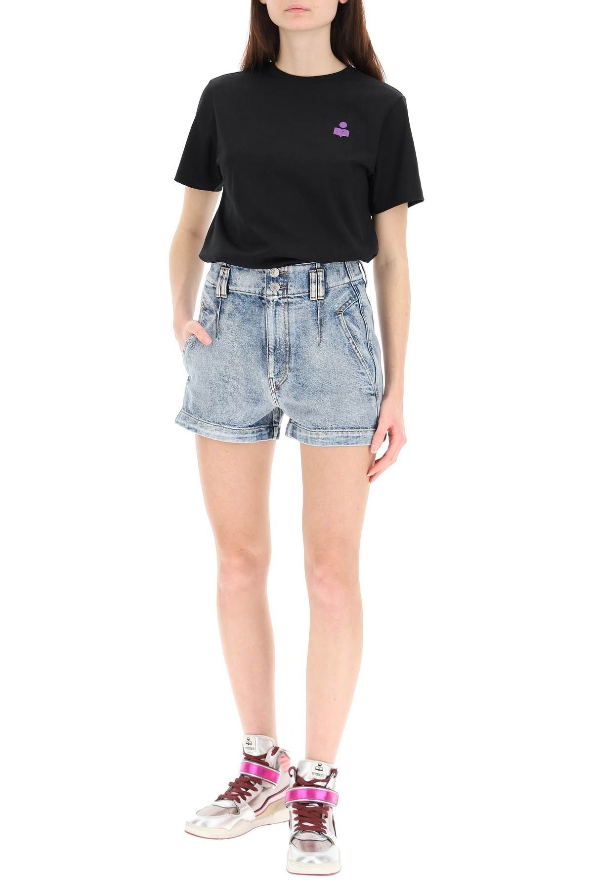 TIHIANA DENIM SHORTS - 2