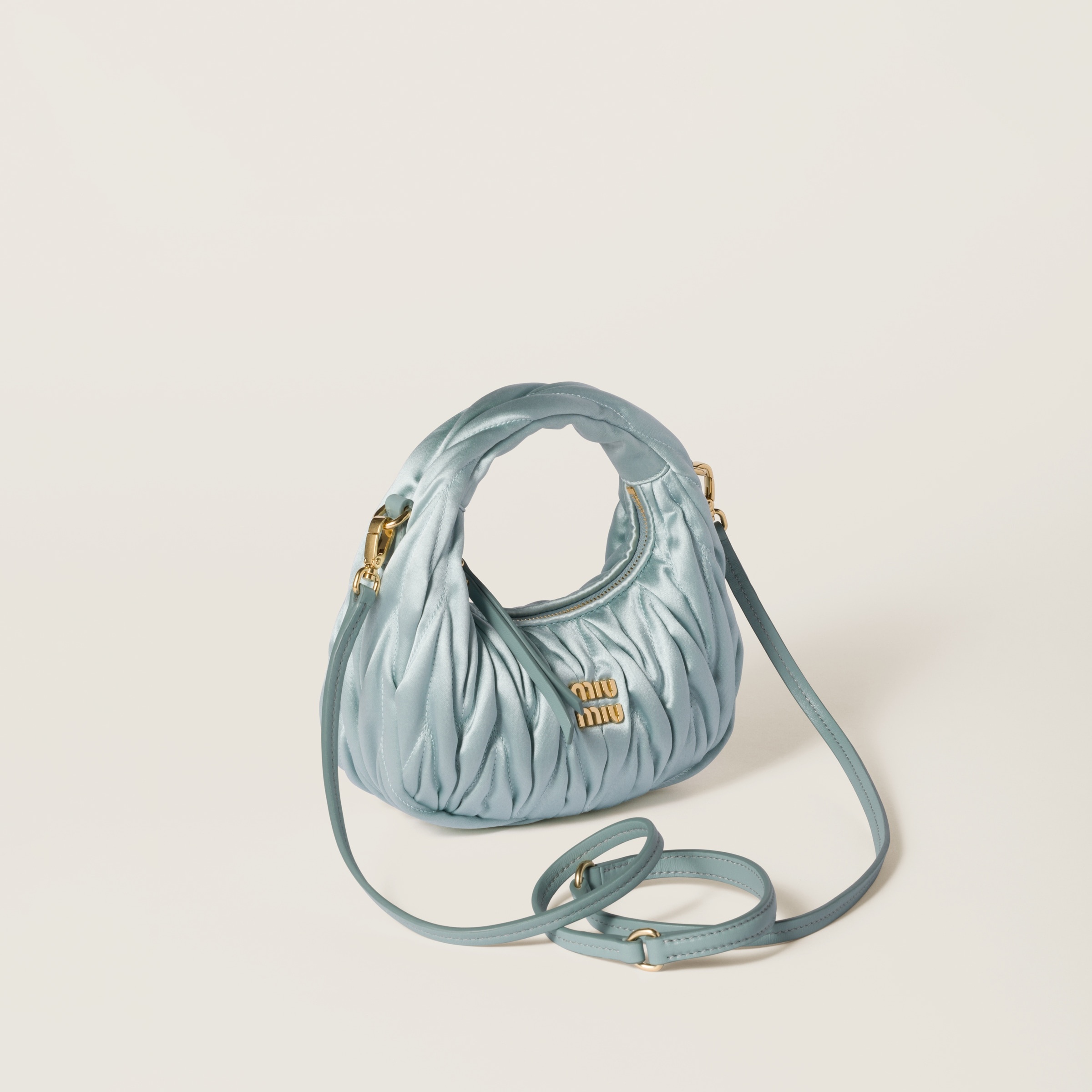 Wander matelassé satin mini-bag - 2