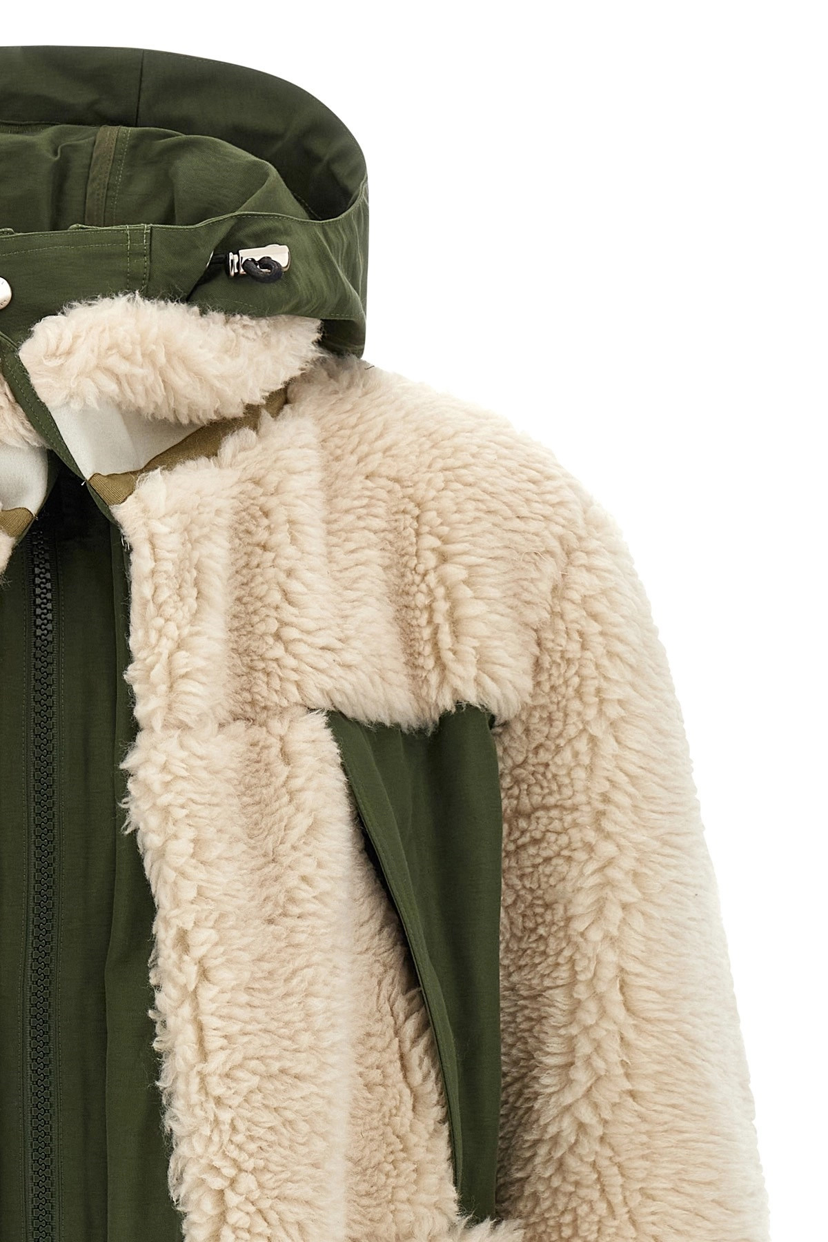Faux shearling parka - 3