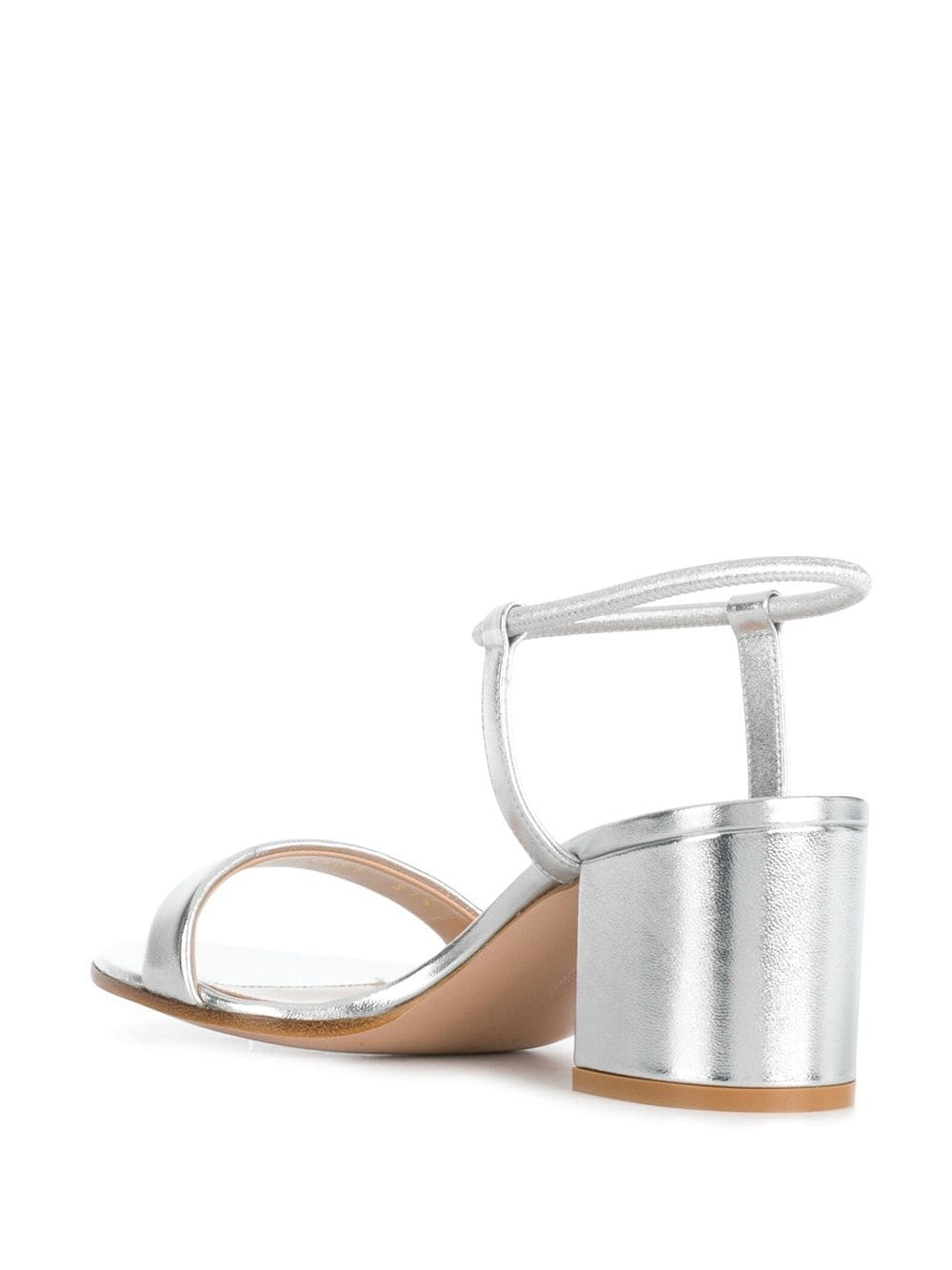 metallic ankle strap sandals - 3