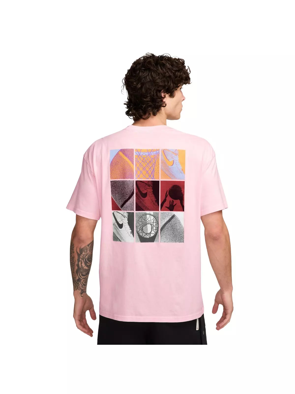 Men's Max90 Basketball Tee-Pink - 2