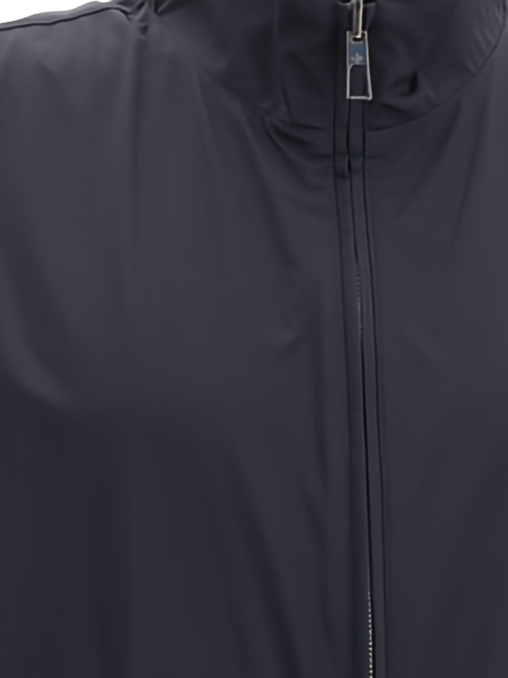 zip-front stand-collar gilet - 4