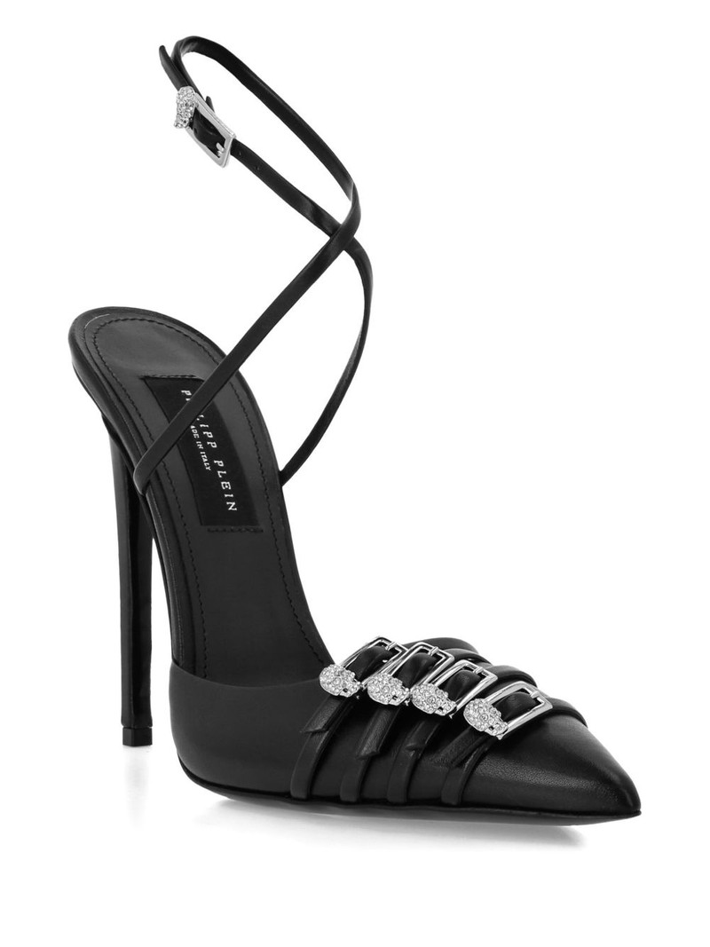 PHILIPP PLEIN buckle-embellished ankle-strap pumps outlook