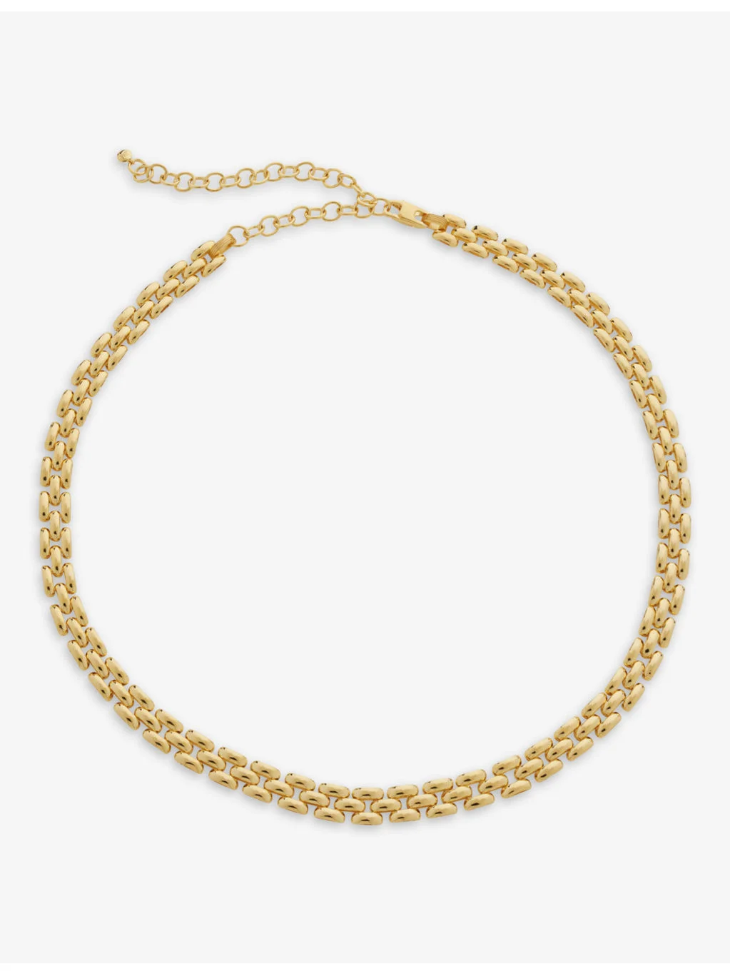 Heirloom recycled 18ct yellow gold-plated vermeil sterling-silver chain necklace - 1