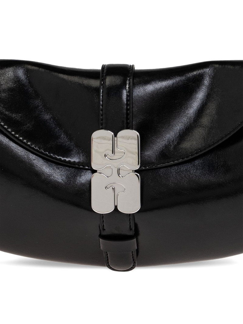 logo-buckle shoulder bag 6