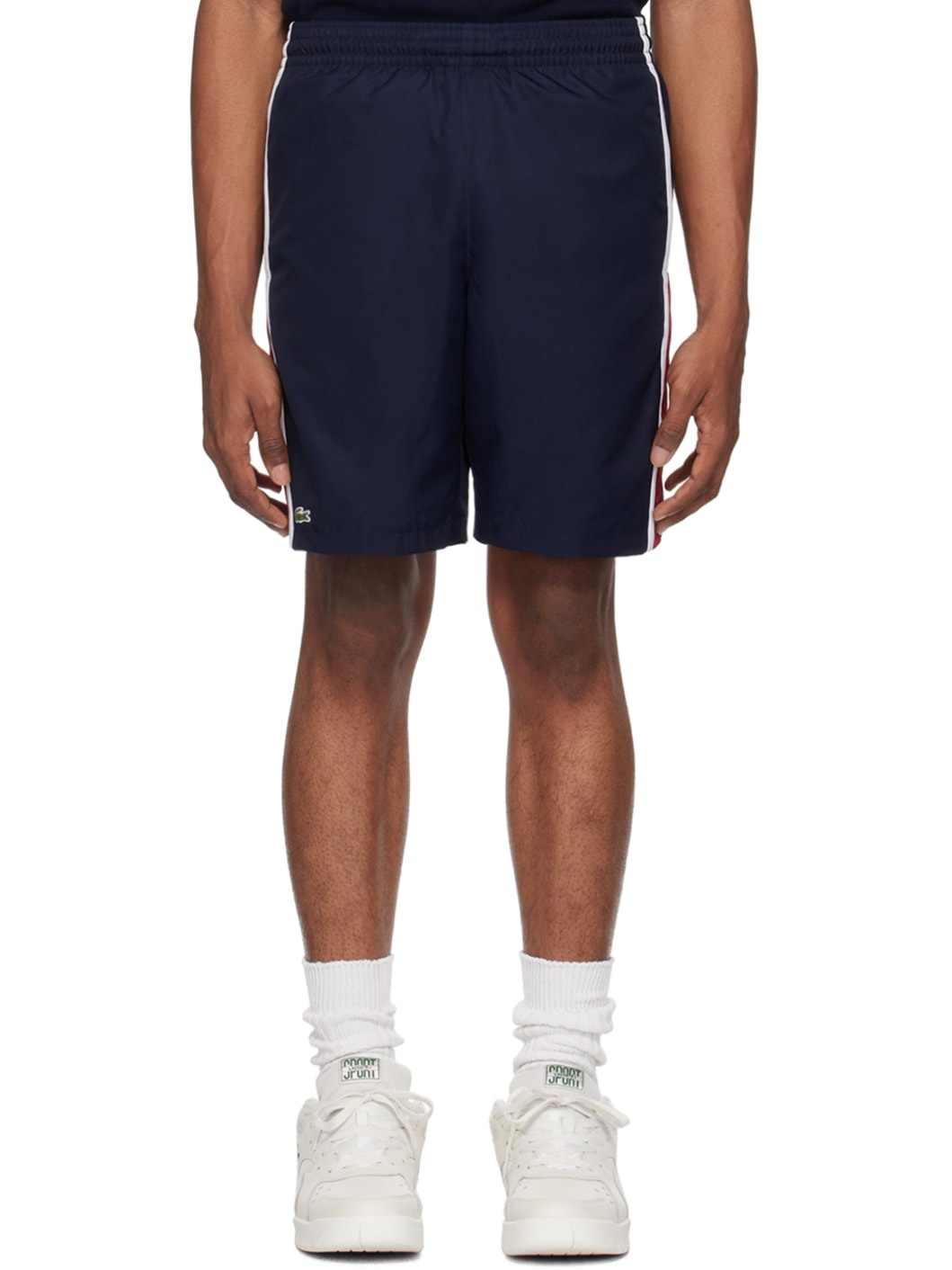 Navy Colorblock Shorts - 1