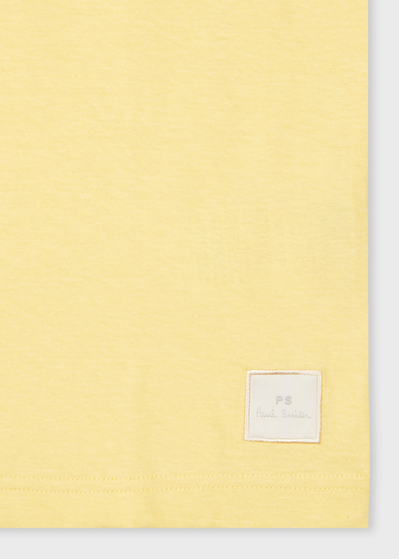 Paul Smith Yellow Marl Cotton-Linen T-Shirt outlook