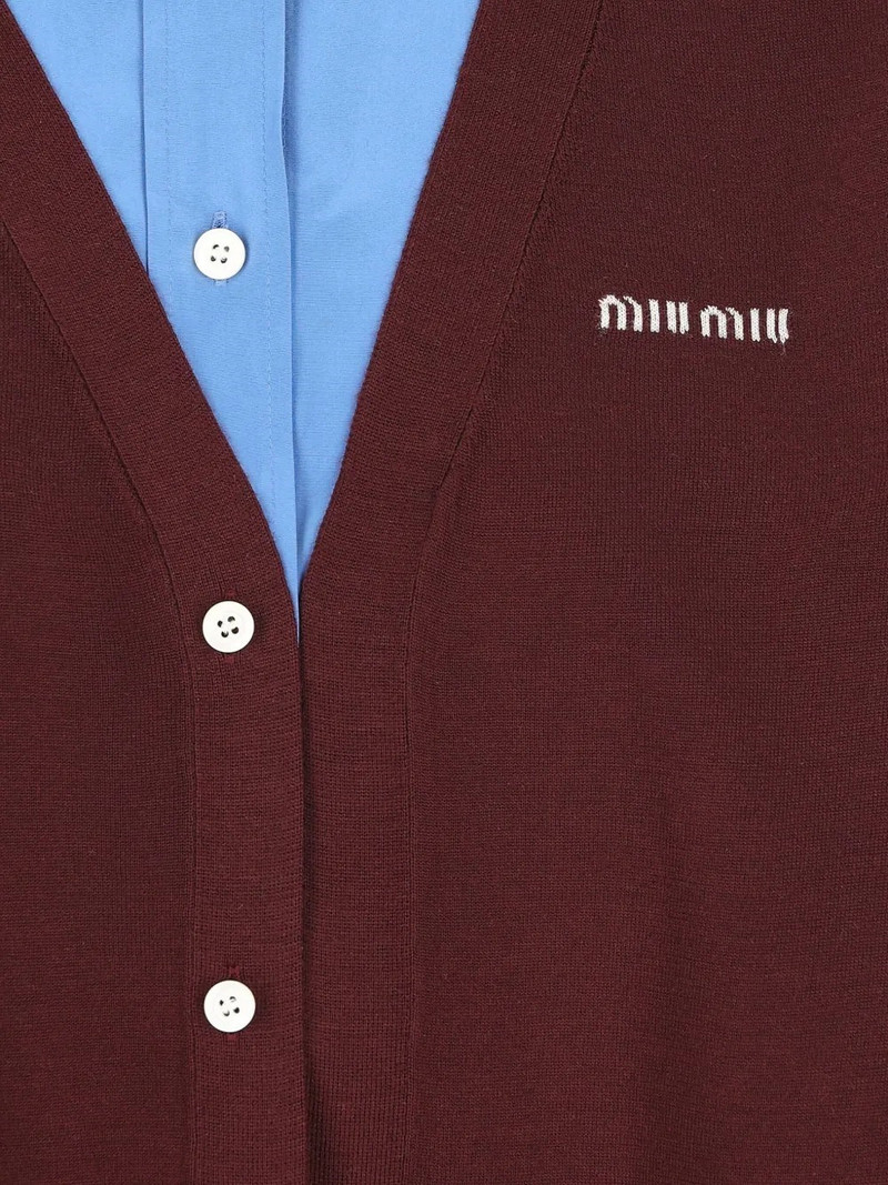 Miu Miu WOOL  AND POPELINE SHIRT outlook