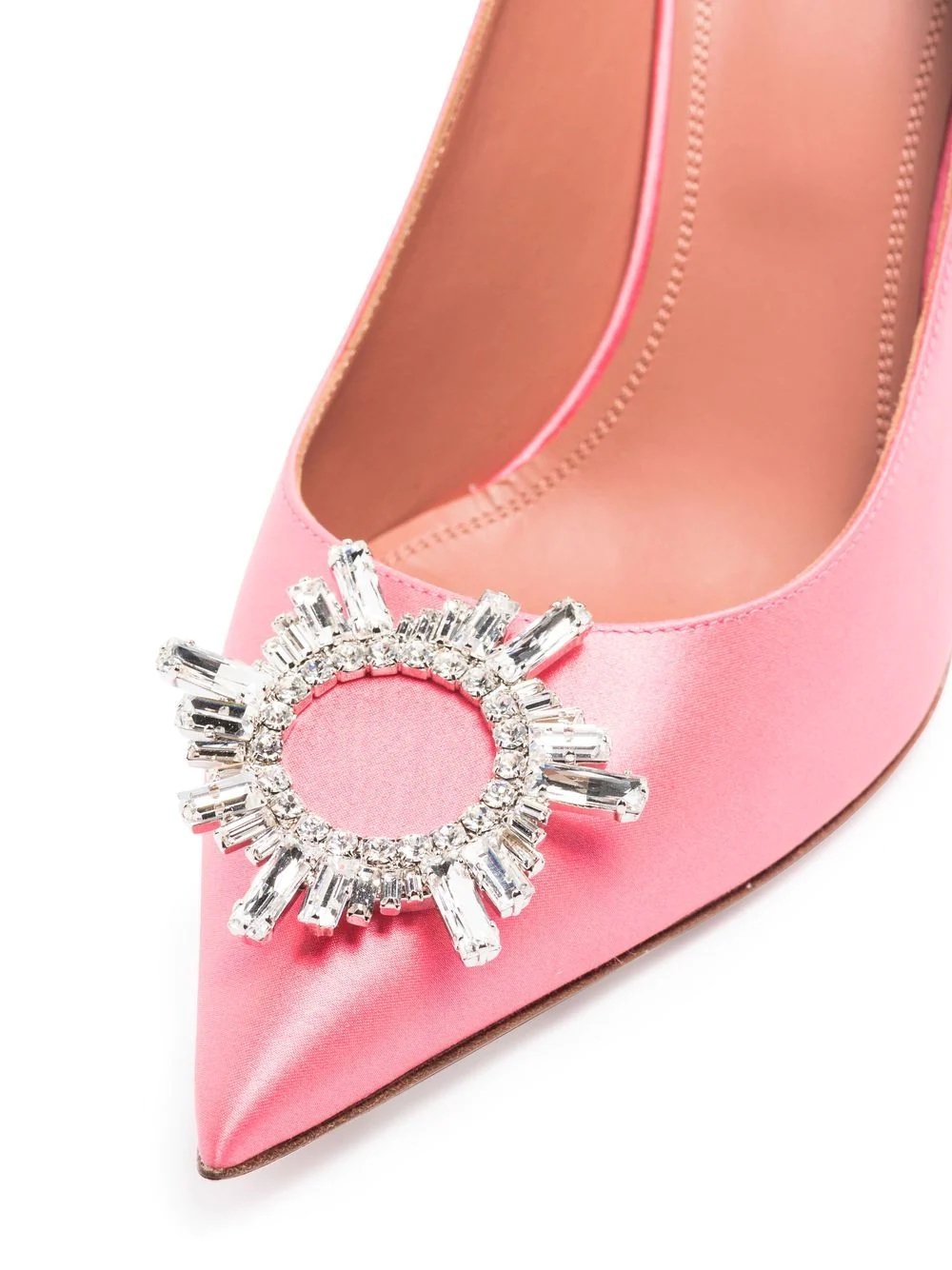 crystal-embellished pointed-toe pumps - 4