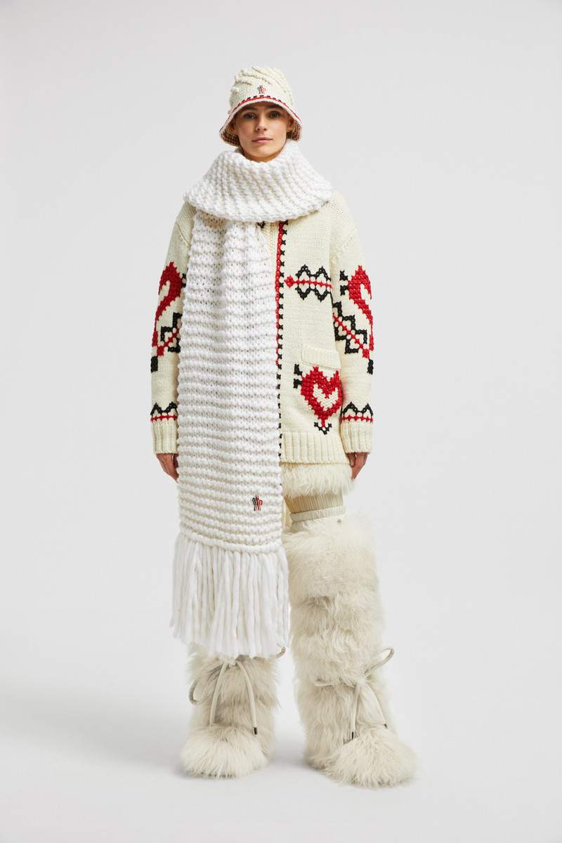 Moncler Grenoble Hand-Knit Wool Scarf outlook