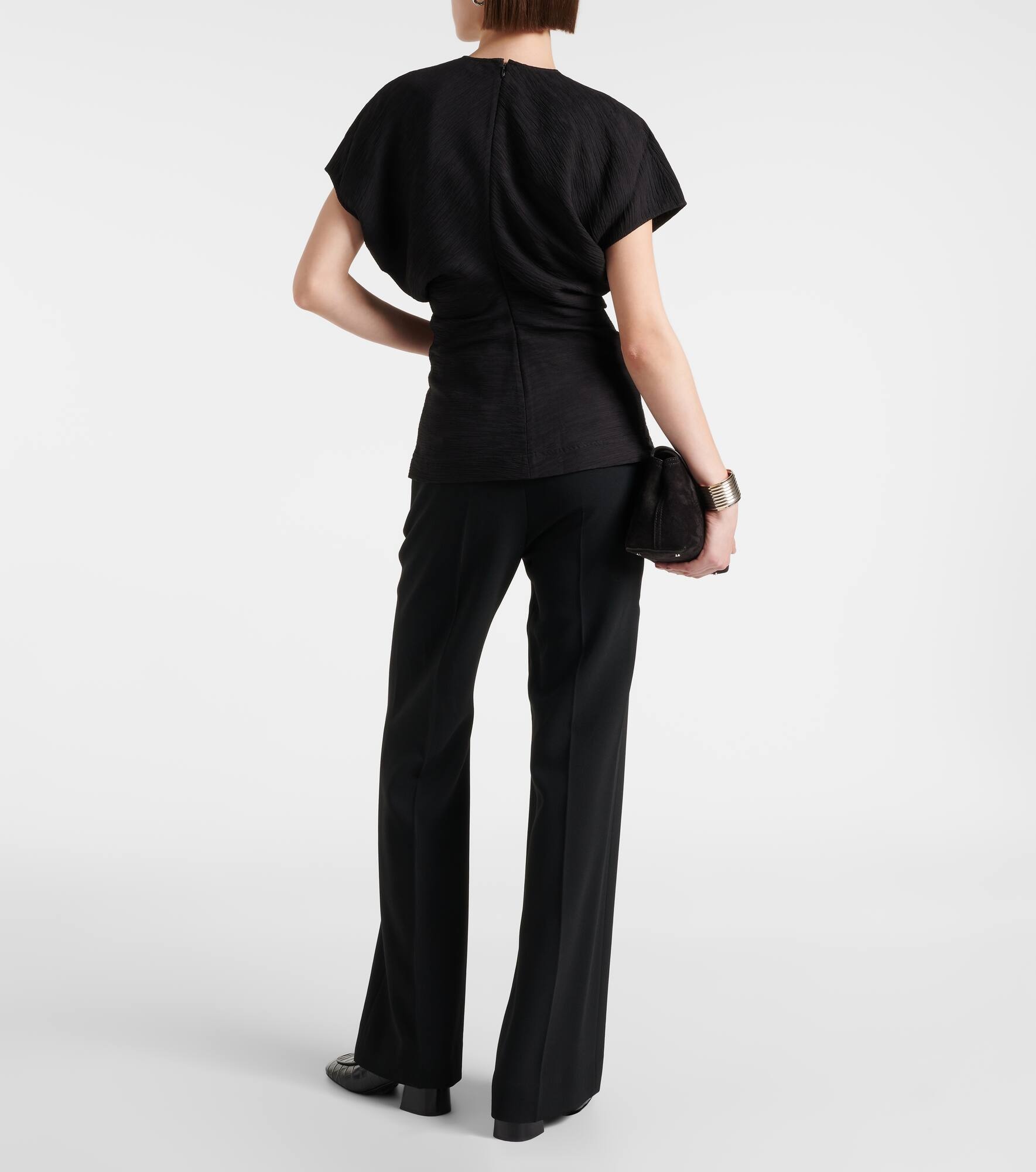 Gathered pleated top - 3