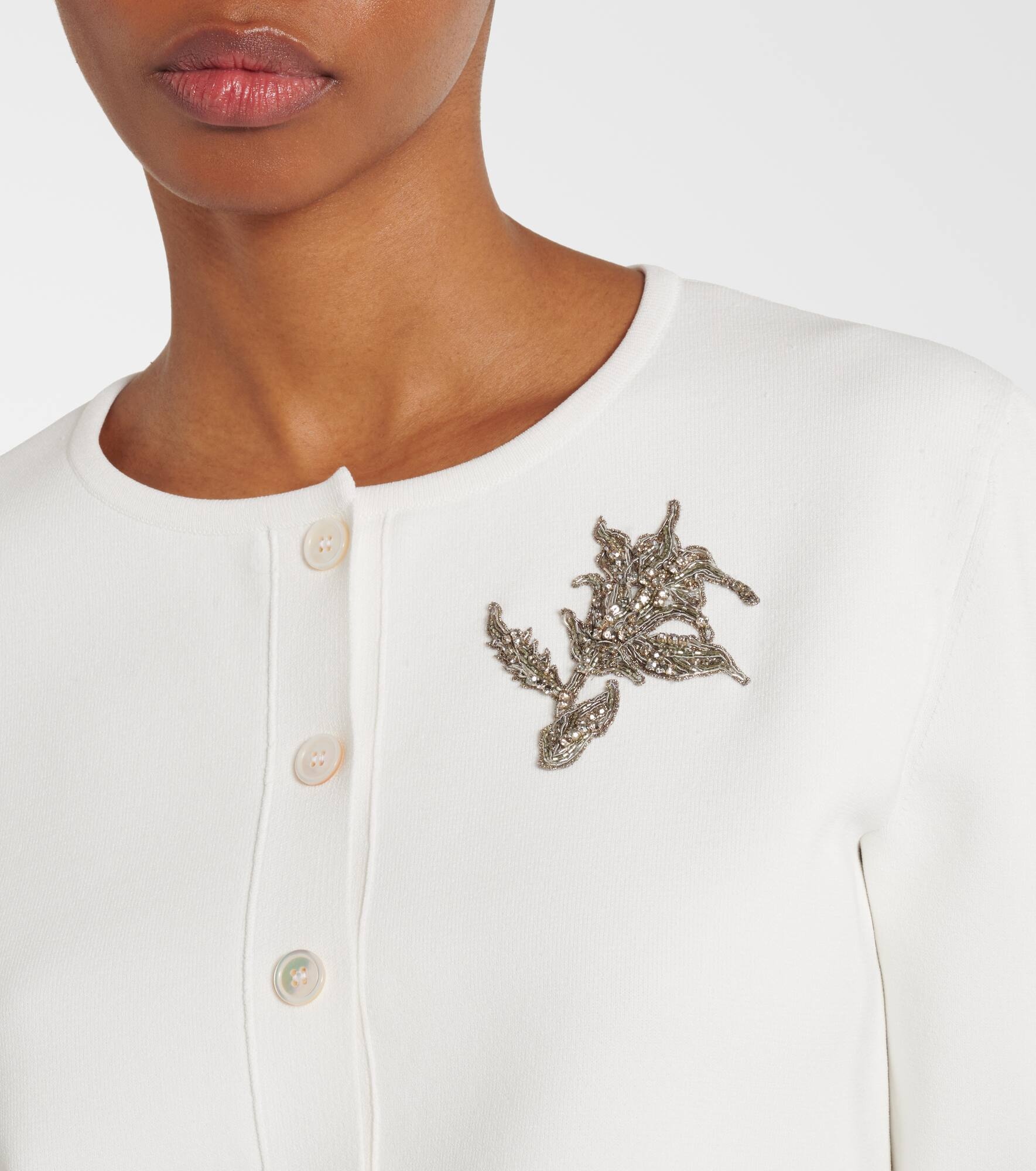 Embroidered cardigan - 4