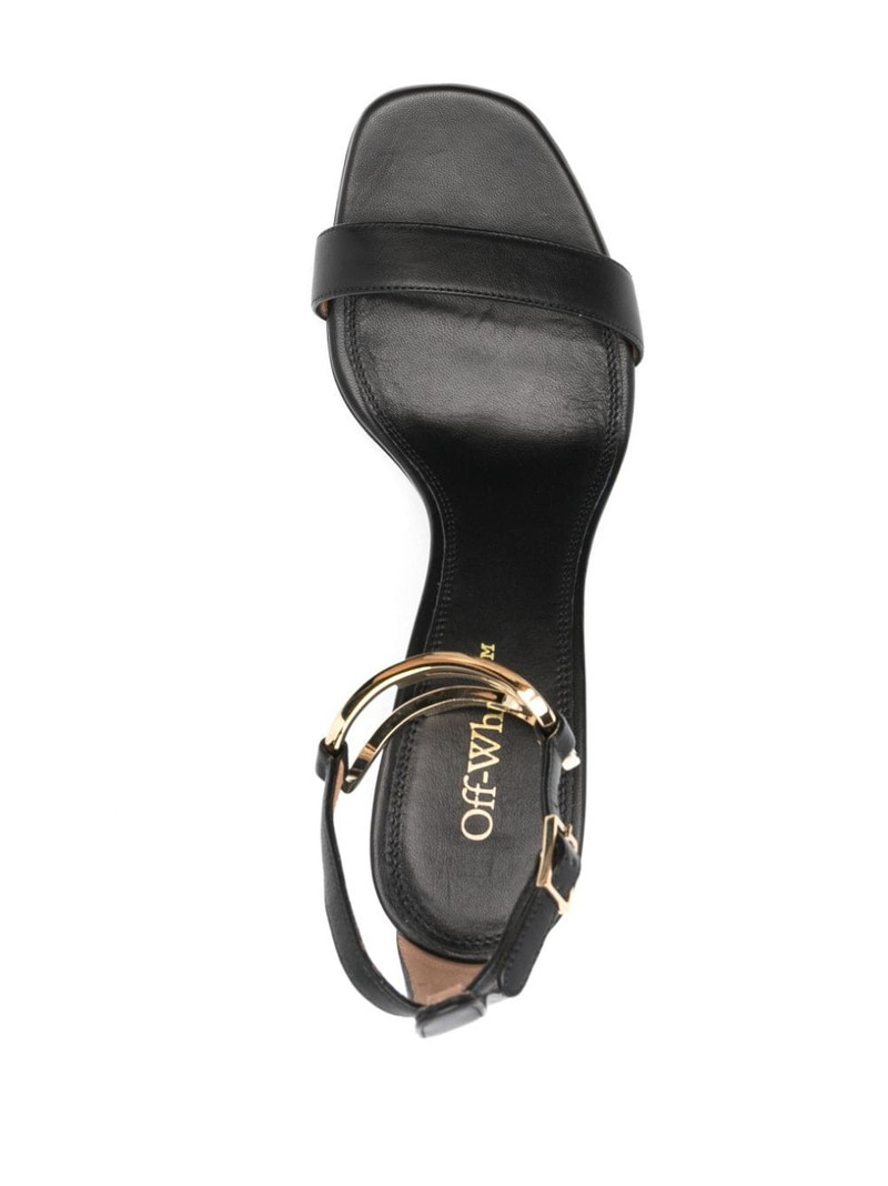 Pop Paperclip 105mm leather sandals 4